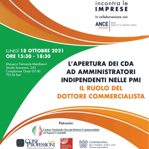 LUNIONE incontra le IMPRESE - LAPERTURA DEI CDA AD AMMINISTRATORI INDIPENDENTI NELLE PMI - Il ruolo del Dottore Commercialista